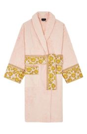 Versace Medusa Amplified Cotton Bath Robe in Red-Gold at Nordstrom