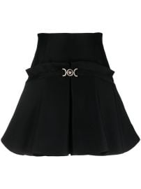 Versace Medusa x2795 box-pleat Mini Skirt Black at Farfetch