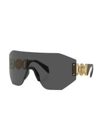 Versace Oversized Shield frame Sunglasses at Farfetch