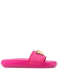 Versace Palazzo Medusa-plaque Slides | Pink | FARFETCH at Farfetch