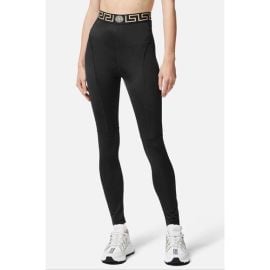 Versace Pants amp Jumpsuits Versace Greca Border Gym Leggings Pants Black Small 04103 Nwt 920 Poshmark at Poshmark