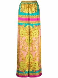 Versace Patterned straight-leg Trousers - at Farfetch