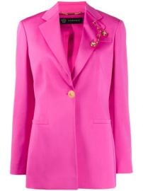 Versace Pin Embellished Blazer - Farfetch at Farfetch