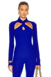 Versace Ribbed Twisted Jumper at Forward