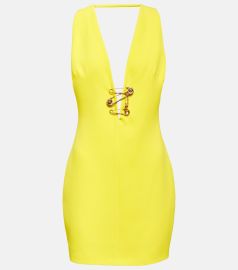 Versace Safety Pin silk minidress at Mytheresa