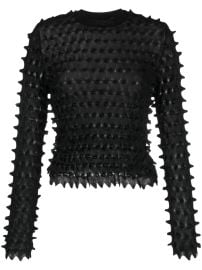 Versace Spike Textured Jumper - at Farfetch