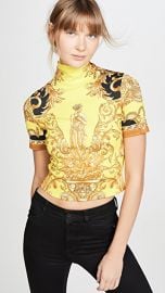 Versace Turtleneck Crop Tee at Shopbop