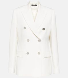 Versace Virgin Wool Blazer at Mytheresa