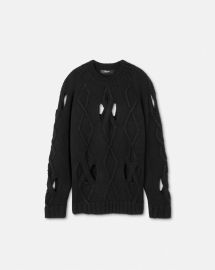 Versace Wool Cutout Sweater at Versace