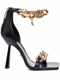 Versace chain-embellished Medusa Sandals - at Farfetch