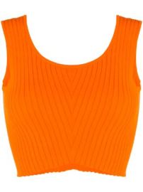 Versace knitted sleeveless crop top knitted sleeveless crop top at Farfetch