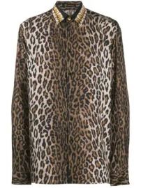 Versace leopard print shirt leopard print shirt at Farfetch