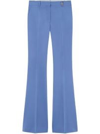 Versace pressed-crease Trousers Blue at Farfetch