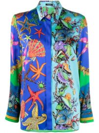 Versace shell-print long-sleeve Shirt - Farfetch at Farfetch