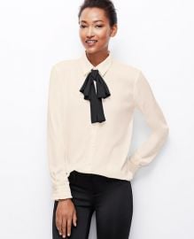 Versatile bow blouse at Ann Taylor