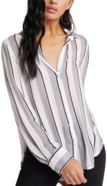 Vertical Stripe Flowy Shirt at Bella Dahl