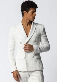 Vestiaire Unique Tweed Double Breasted Blazer and Trousers at Vestiaire Unique