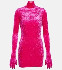 Vetements Velvet Minidress at Mytheresa