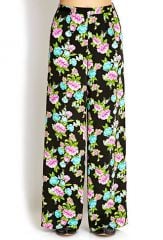 Vibrant Floral Wide Leg Pants at Forever 21