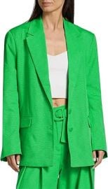 Vibrant Green Blazer by FARM RIO at Womens Clothing store at Amazon