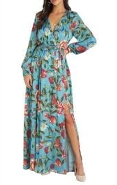 Vici Collection Floral Print Long Sleeve Maxi Dress at Nordstrom