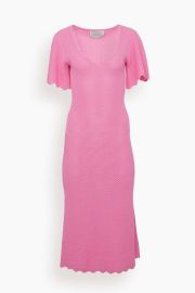 Victor Glemaud Maxi Dress in Neon Pink at Hampden Clothing