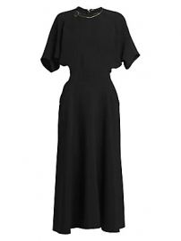 Victoria Beckham - Batwing-Sleeve Midi Dress at Saks Fifth Avenue