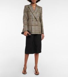 Victoria Beckham - Double-breasted virgin wool blazer at Mytheresa