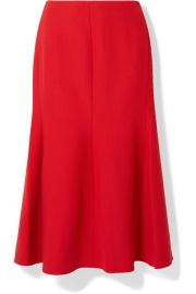 Victoria Beckham - Fluted crepe midi skirt at Net A Porter