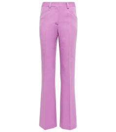 Victoria Beckham - Pleated wool pants at Mytheresa