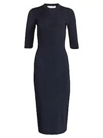 Victoria Beckham - Rib-Knit Crewneck Sheath Dress at Saks Fifth Avenue