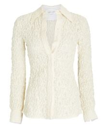 Victoria Beckham 70s Fitted Lace Shirt at Intermix