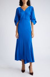 Victoria Beckham Bias Cut Godet Dress at Nordstrom