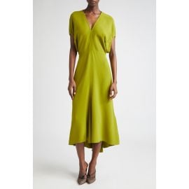 Victoria Beckham Blouson Midi Dress at Nordstrom