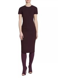 Victoria Beckham Body Con Midi Dress at Saks Fifth Avenue