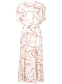 Victoria Beckham Chain Print Dress - Farfetch at Farfetch