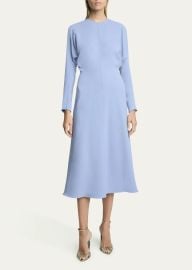 Victoria Beckham Classic Dolman Sleeve Midi Dress - at Bergdorf Goodman