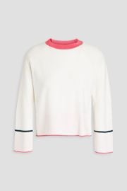 Victoria Beckham Cropped wool blend sweater at The Outnet