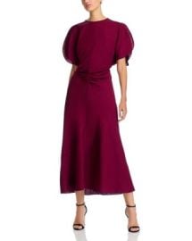 Victoria Beckham Flutter Sleeve Midi Dress Bloomingdales at Bloomingdales