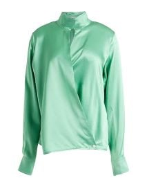 Victoria Beckham High Neck Silk Blouse at Yoox