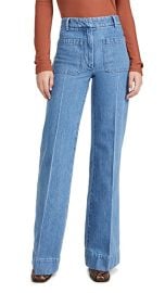 Victoria Beckham High Waisted Patch Pocket Jeans at Shopbop