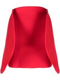 Victoria Beckham Logo Embroidered Jumper and Circular 3D Detailing Miniskirt at Farfetch