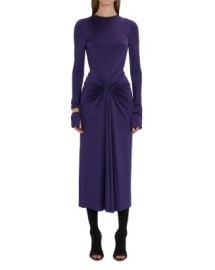 Victoria Beckham Long Sleeve Gathered Midi Dress Bloomingdales at Bloomingdales