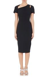 Victoria Beckham Matte Crepe Fitted Sheath Dress at Barneys