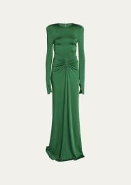 Victoria Beckham Open Back Gown with Gathered Circle Detail - Bergdorf Goodman at Bergdorf Goodman