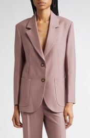 Victoria Beckham Patch Pocket Twill Jacket at Nordstrom