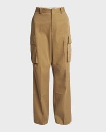 Victoria Beckham Relaxed Wide-Leg Cargo Trousers at Neiman Marcus