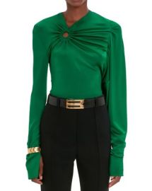 Victoria Beckham Ring Detail Asymmetrical Dolman Top Bloomingdales at Bloomingdales