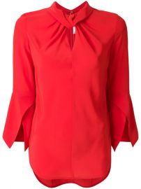 Victoria Beckham Ruched Collar Blouse  961 - Buy Online SS18 - Quick Shipping  Price at Farfetch