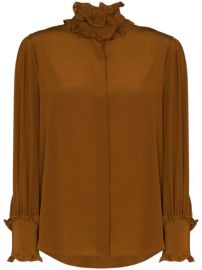 Victoria Beckham Ruffled Silk Blouse - Farfetch at Farfetch